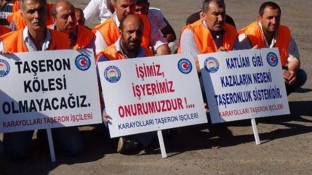 Taşeron İş&ccedil;ilerin Eylemleri Devam Ediyor 1