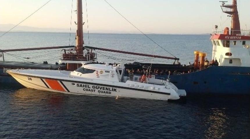 Sahil G&uuml;venlik&rsquo;ten G&ouml;&ccedil;menlere Y&ouml;nelik Operasyon