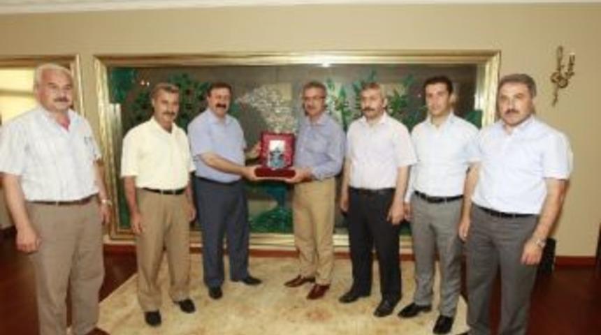 Başkan K&ouml;şker Bem-bir-sen Heyetini Ağırladı