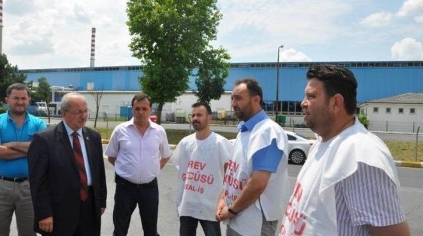 Tekirdağ B&uuml;y&uuml;kşehir Belediye Başkanı Kadir Albayrak'tan Cam İş&ccedil;ilerine Destek
