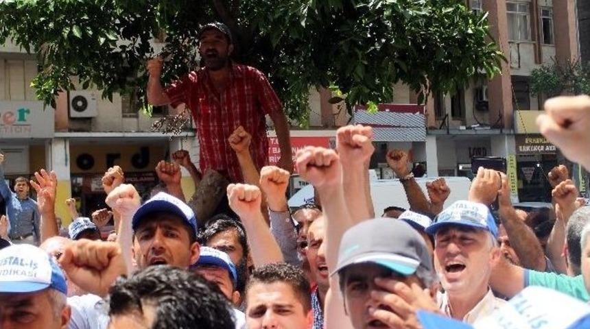 Cam İş&ccedil;ilerinin Grevi S&uuml;r&uuml;yor