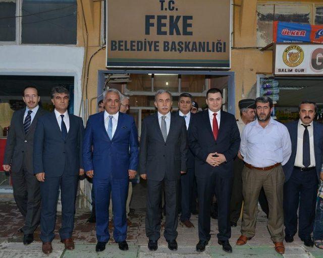 Adana Valisi Büyük, Feke Ilçesinde Incelemelerde Bulundu