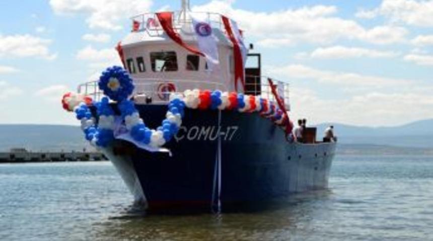 &Ccedil;OM&Uuml;'n&uuml;n Bilimsel Araştırma Gemisi Denize Indirildi