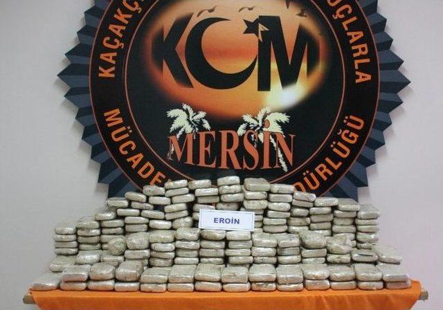 Mersin de 118 Kilo Eroin Ele Ge&ccedil;irildi 2