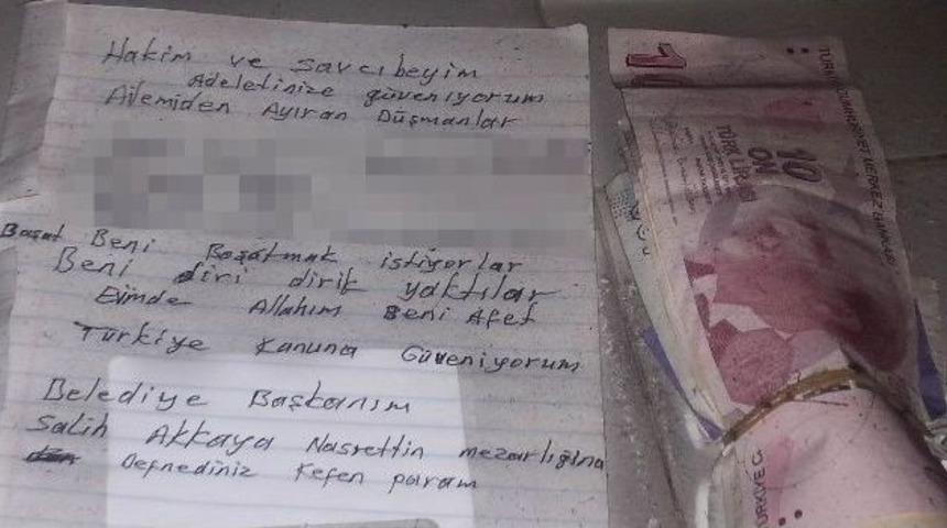 Kefen Parasını Bırakıp İntihar Girişimde Bulundu