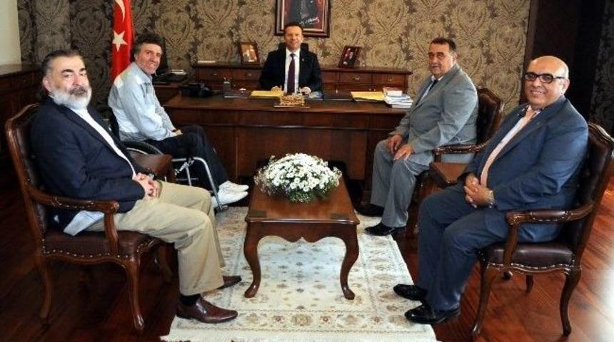 Samsunspor Y&ouml;netiminden Vali Aksoy&rsquo;a Ziyaret