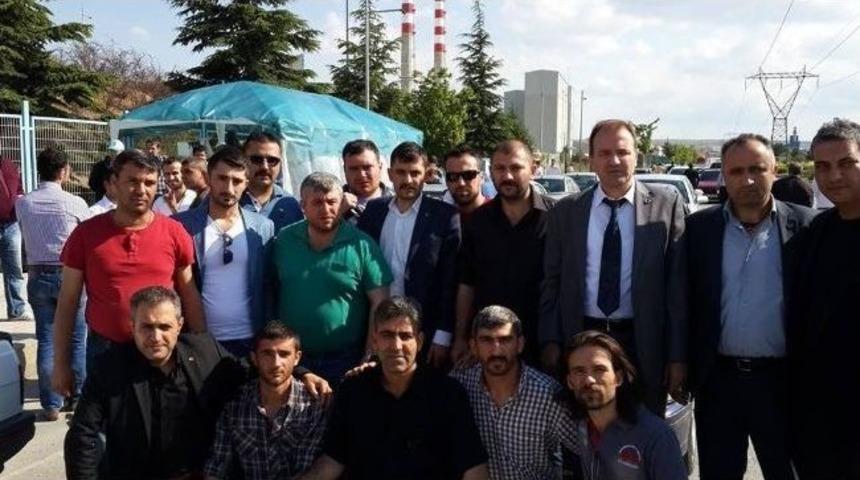 &Uuml;lk&uuml;c&uuml; İş&ccedil;ilerden Grevdeki Cam İş&ccedil;ilerine Destek