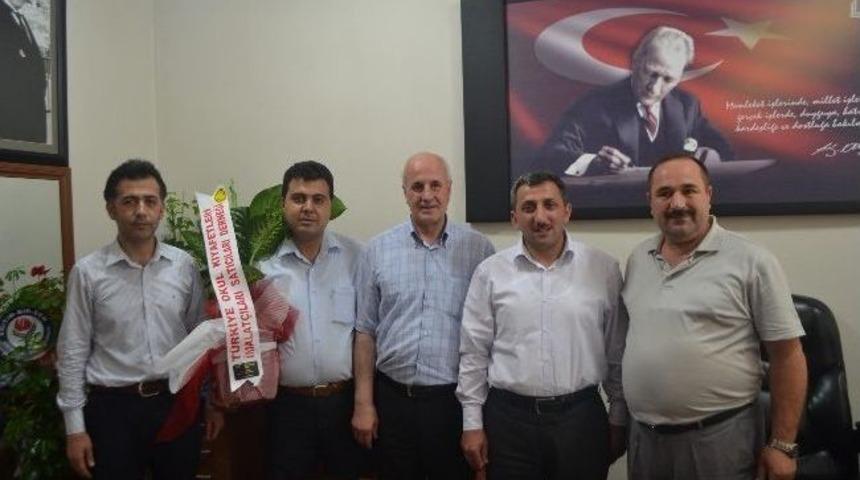 &Ccedil;erkezk&ouml;y İl&ccedil;e Milli Eğitim M&uuml;d&uuml;r&uuml; Erdoğan&rsquo;a Hayırlı Olsun Ziyaretleri S&uuml;r&uuml;yor