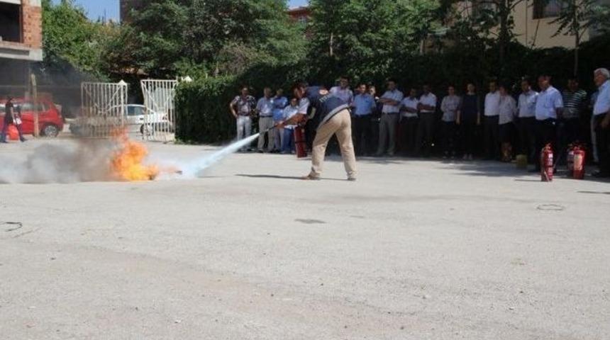 Yangın Eğitimi Ve Tatbikatı Yapıldı