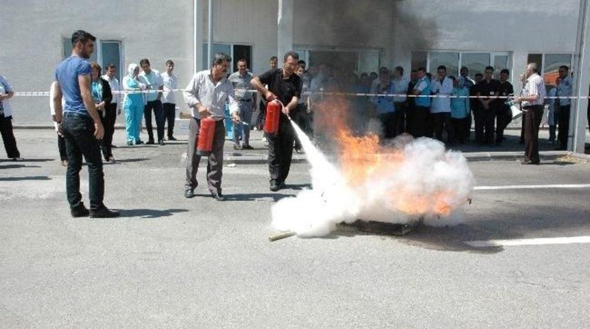 Adıyaman&rsquo;da Yangın Tatbikatı