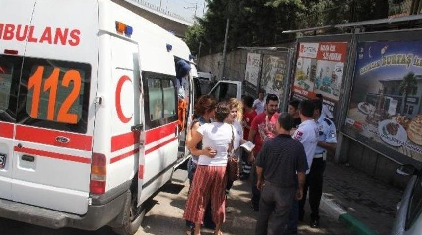 İstinat Duvarına &Ccedil;arpan Kadın S&uuml;r&uuml;c&uuml;y&uuml; Hava Yastığı Kurtardı