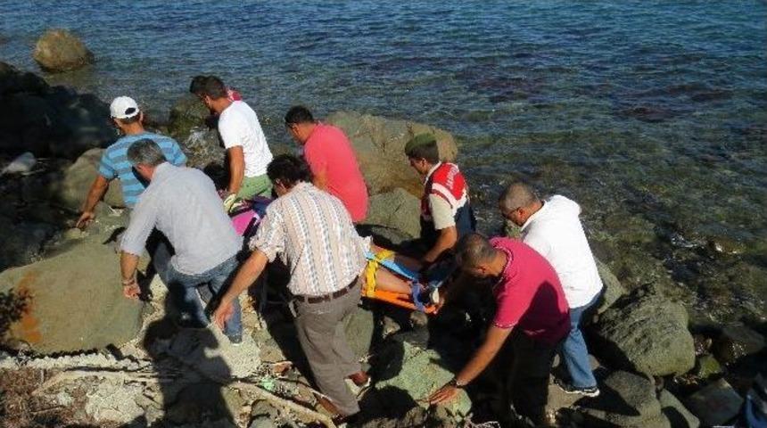 Kayalıklardan D&uuml;şen Adamı İtfaiye Kurtardı