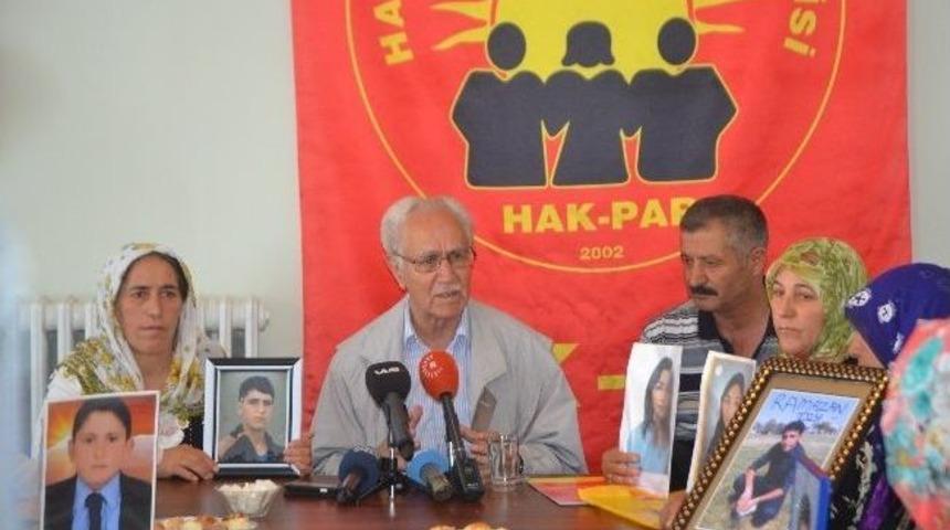 &Ccedil;ocukları Dağa Ka&ccedil;ırılan Aileler Hak-par&rsquo;ı Ziyaret Etti