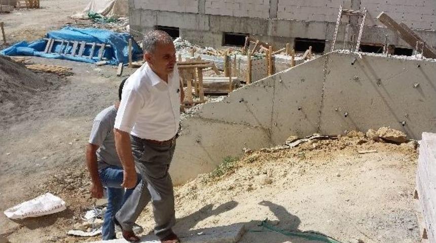 G&uuml;l Okul İnşaatlarını İnceledi