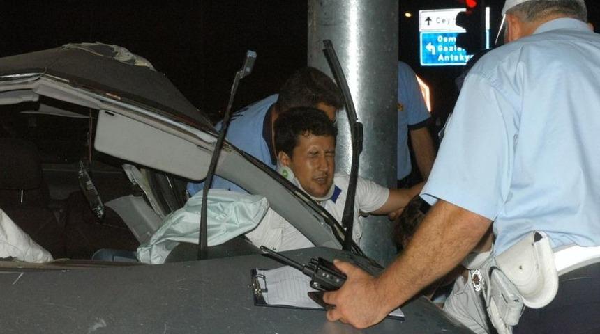 Kaza Anı G&uuml;venlik Kameralarına Yansıdı