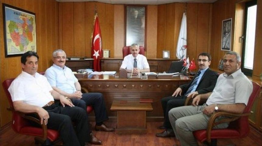 Okul M&uuml;d&uuml;rlerinden Sarıkaya&rsquo;ya Hayırlı Olsun Ziyareti