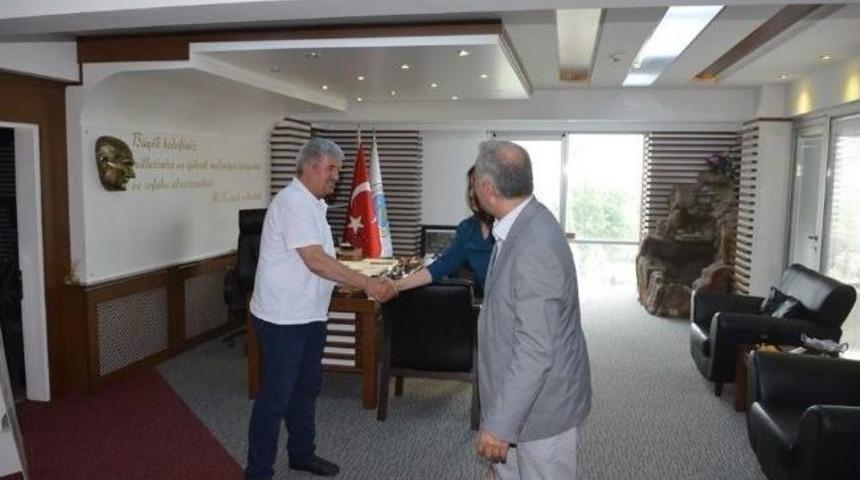 Telekom Tekirdağ İl M&uuml;d&uuml;r&uuml; &Ccedil;etintaş'tan Mandalı&rsquo;ya Hayırlı Olsun Ziyareti