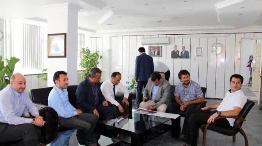 İl&ccedil;e Başkanlarından &Ouml;zaltun&rsquo;a Ziyaret