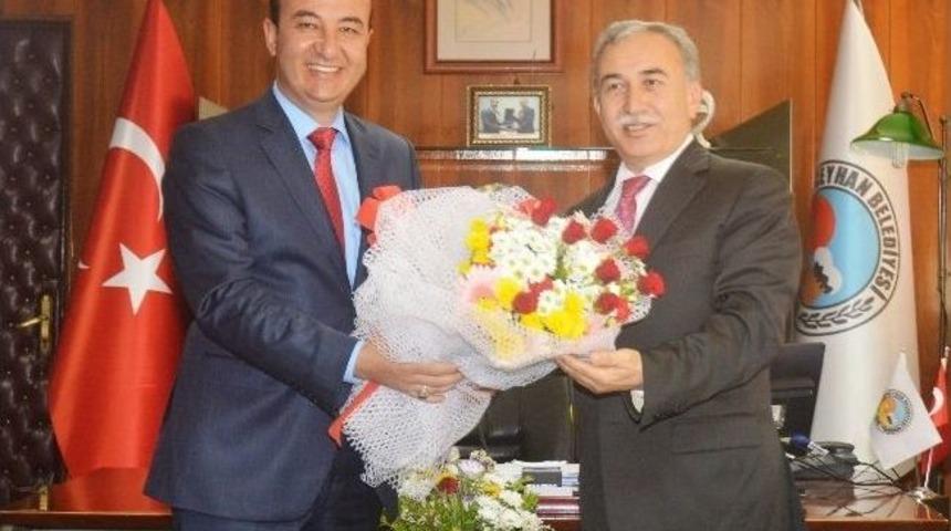 Vali B&uuml;y&uuml;k, Belediye Başkanı Alemdar &Ouml;zt&uuml;rk İle Birlikte Ceyhan &lsquo;da İncelemelerde Bulundu