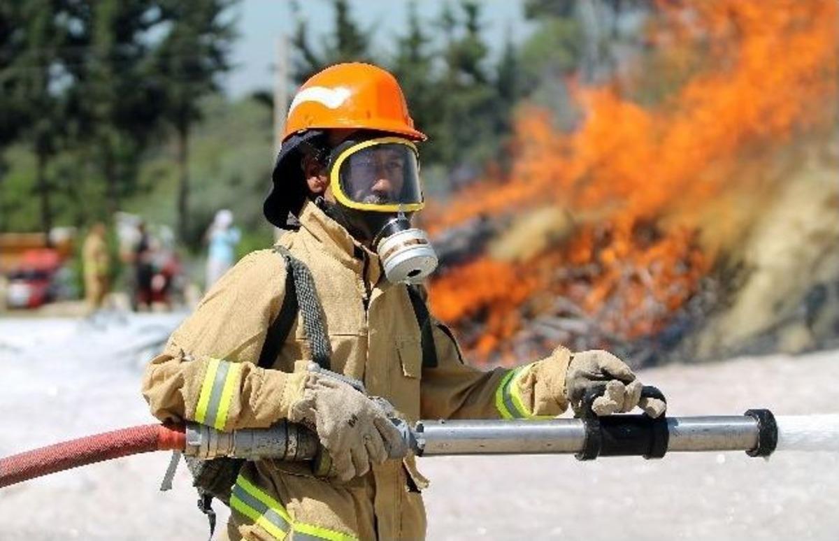 Mersin'de Yangın Tatbikatı Nefes Kesti