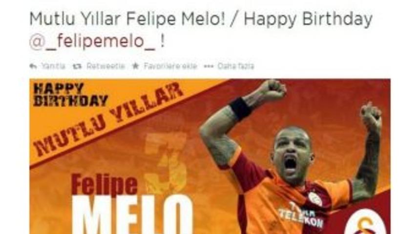 Galatasaray'dan Melo'ya Doğum G&uuml;n&uuml; Kutlaması