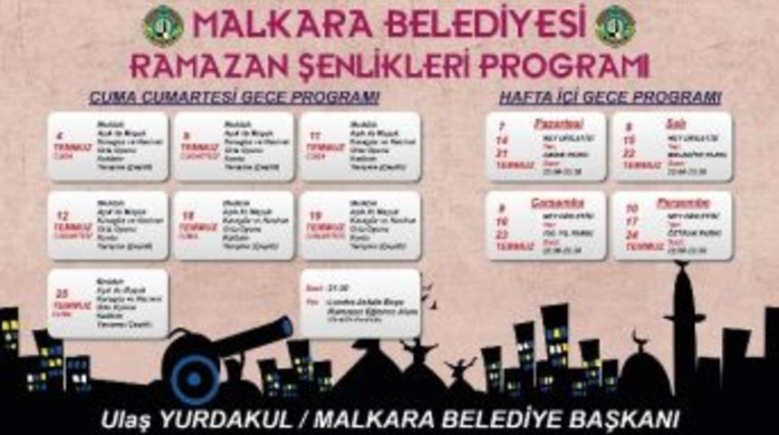 Malkara Belediyesi Ramazan Şenlikleri Programı Belli Oldu