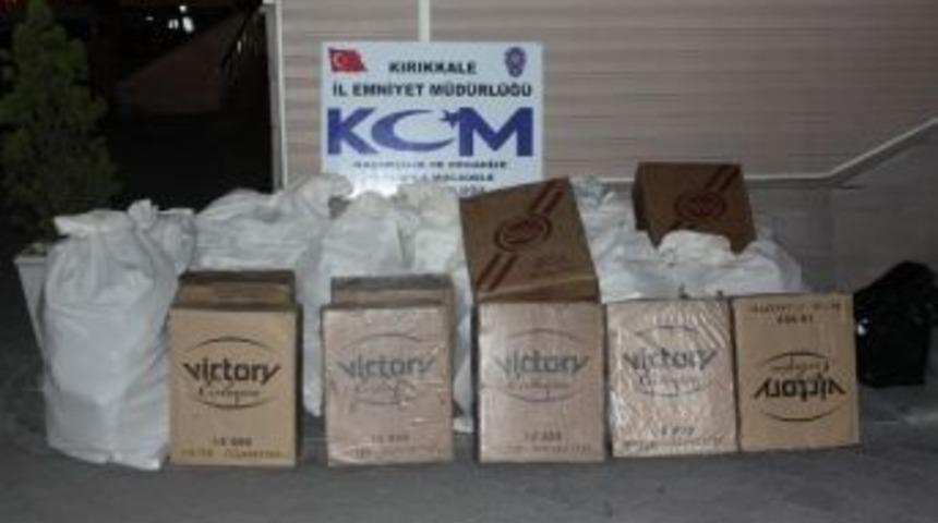 Kırıkkale&rsquo;de Ka&ccedil;ak Sigara Operasyonu