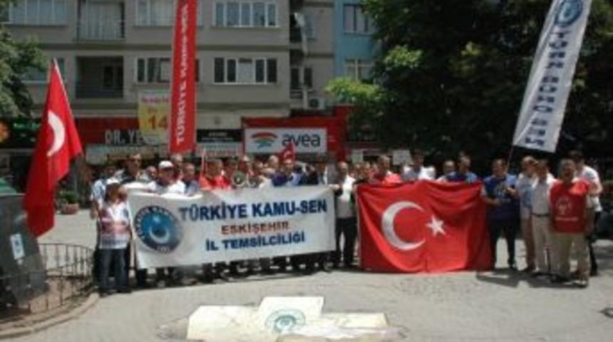 Kamu Sen &Uuml;yelerinden İş G&uuml;vencesi Eylemi