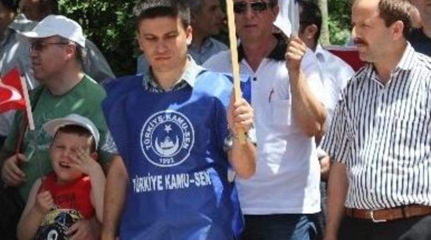 Kamu-sen Tekirdağ İl Temsilciliği Torba Yasayı Protesto Etti