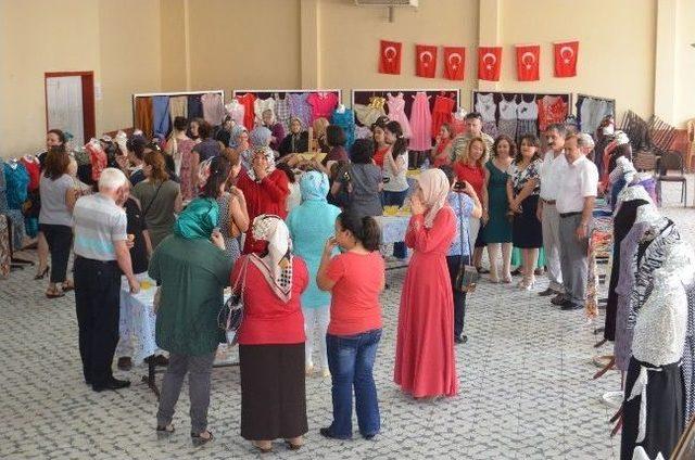 Bağarası’nda Dikiş Kursu Ve Resim Sergisi