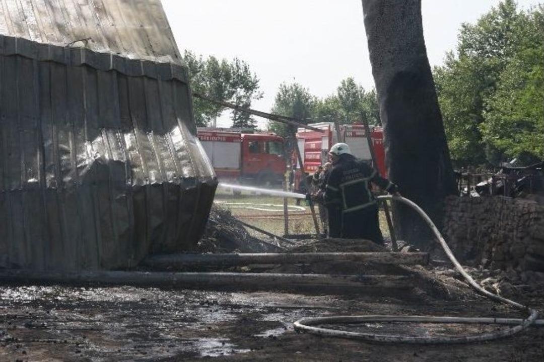 Paşa &Ccedil;iftliği&rsquo;nde Korkutan Yangın