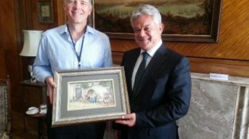 Başkan Acar, Birleşik Krallık B&uuml;y&uuml;kel&ccedil;isi&rsquo;nin Misafiri Oldu