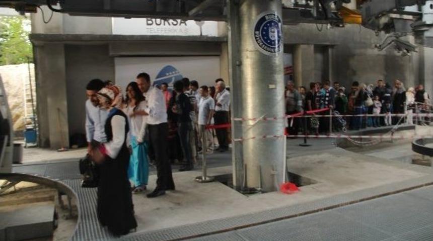 Yeni Teleferiğe B&uuml;y&uuml;k İlgi