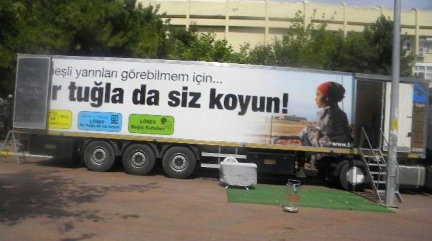 L&ouml;sev 'iyilikler Tırı' Tekirdağ&rsquo;da