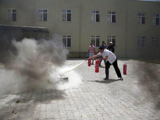 Didim Belediyesi Huzurevinde Yangın Tatbikatı Yapıldı