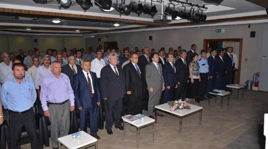 Erzincan Valiliği Tarafından Muhtarlara Eğitim Semineri Verildi