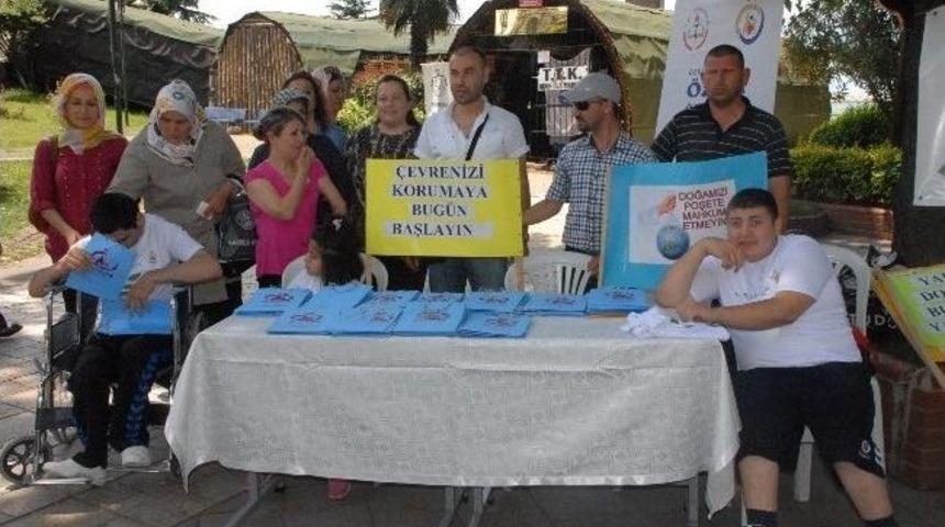 Engelli &Ouml;ğrenciler &Ccedil;evre Kirliliğine Dikkat &Ccedil;ekti