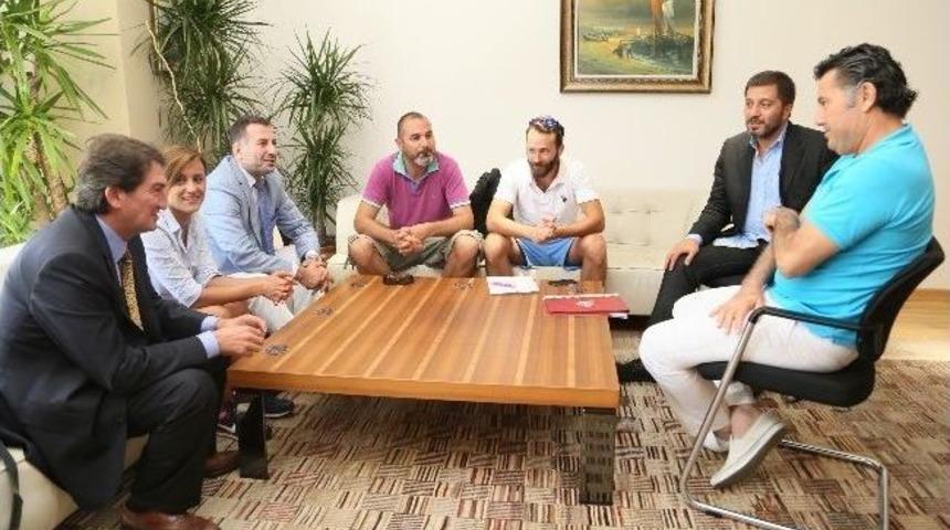 Magazin Gazetecileri Derneği'nden Başkan Kocadon'a Ziyaret