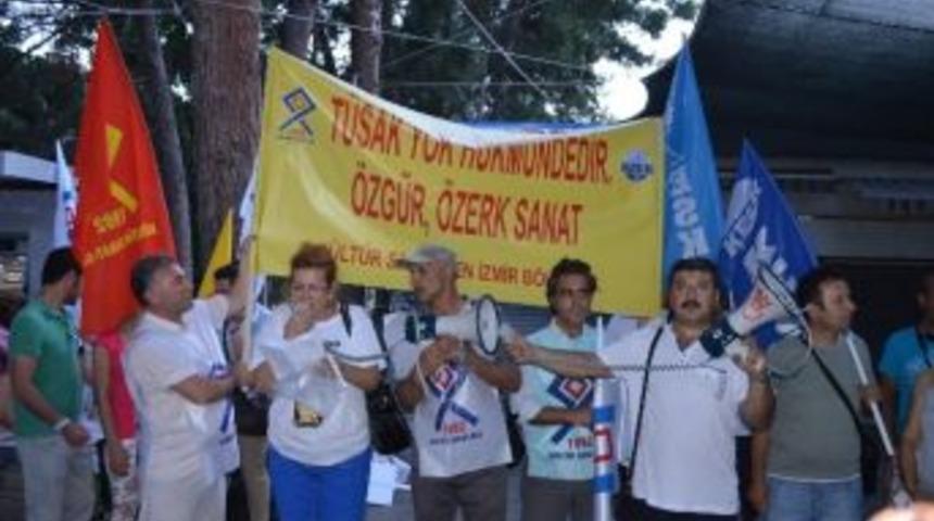 T&uuml;sak Yasa Tasarısı Efes&rsquo;te Protesto Edildi