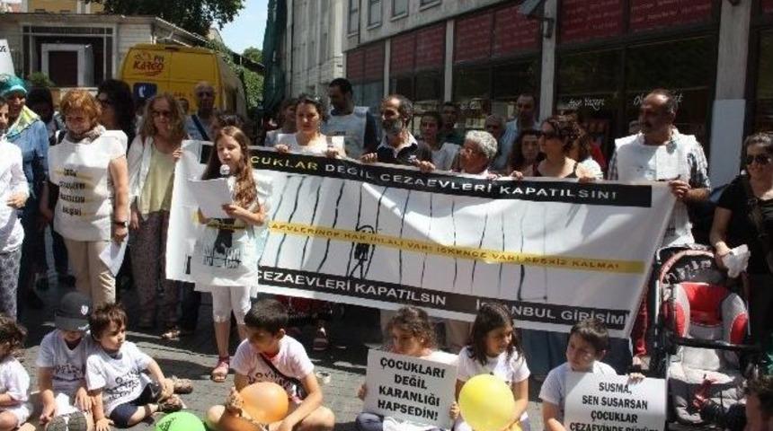 &Ccedil;ocuklardan, &ldquo;cezaevleri Kapatılsın&rdquo; Eylemi