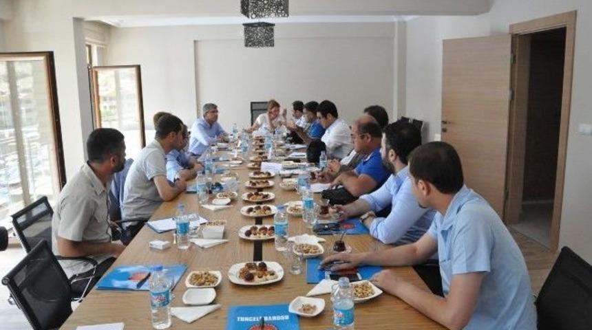 Doğu Ve G&uuml;neydoğu Baro Başkanları Tunceli&rsquo;de Toplandı