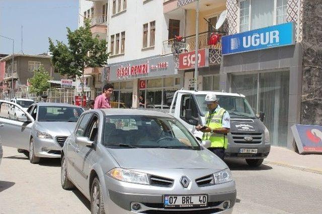 Korkuteli'de Sürücülere Trafik Uygulaması