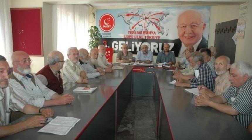 Saadet Partisi&rsquo;nden Pazar Toplantısı
