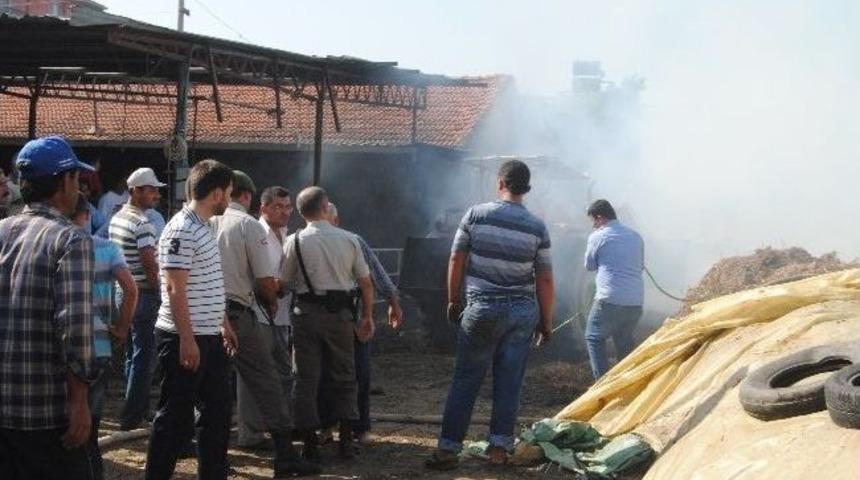 Samanlıkta &Ccedil;ıkan Yangın Korkuttu