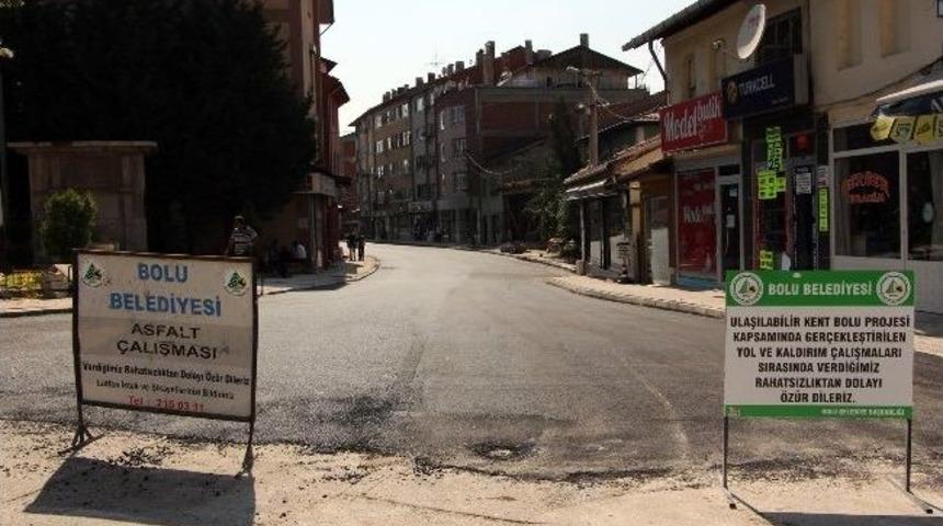 Bolu&rsquo;da Yol Yapım &Ccedil;alışmaları S&uuml;r&uuml;yor