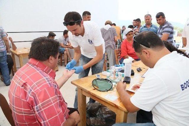 Bodrum Belediyesi Sağlık Ekipleri Mumcular'da