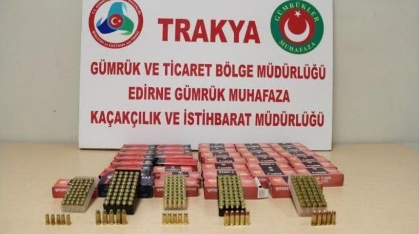 Kapıkule'de Bin 750 Adet Mermi Ele Ge&ccedil;irildi