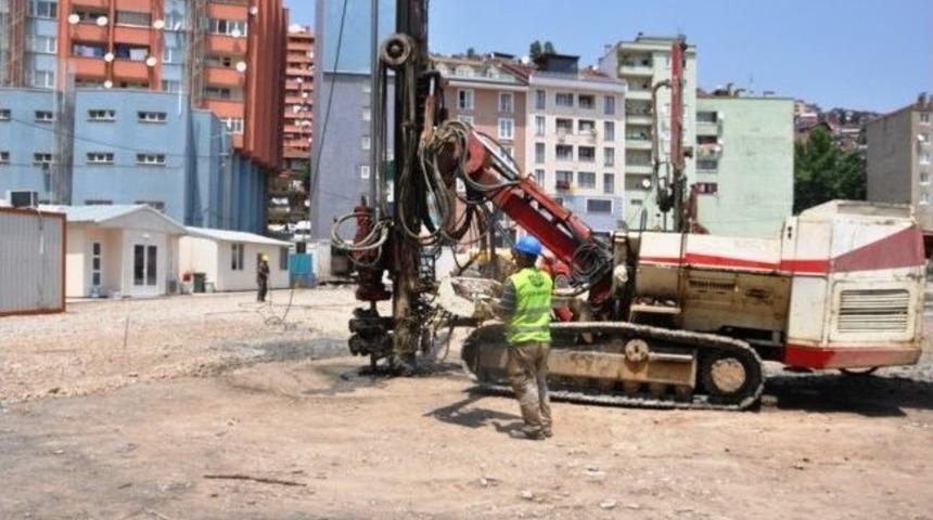 7 Katlı Otoparkta Temel &Ccedil;alışması Başladı