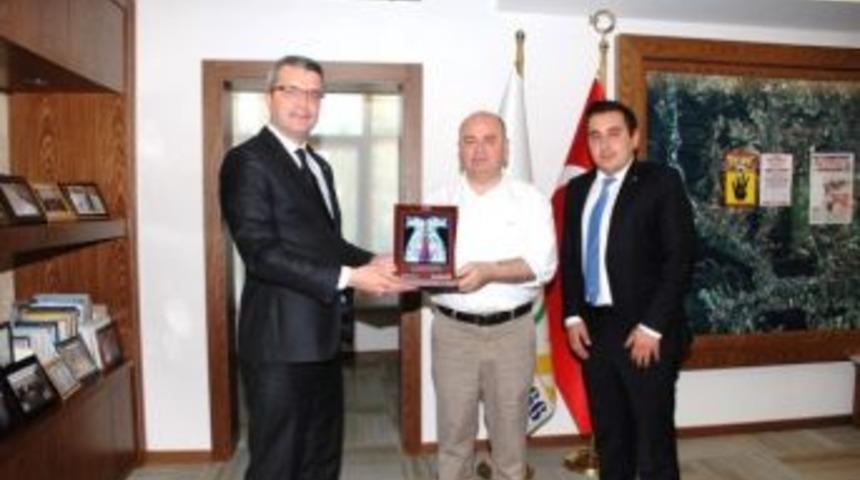 Denizbank Gediz Şube M&uuml;d&uuml;r&uuml; Baran, Başkan Saraoğlu&rsquo;nu Ziyaret Etti