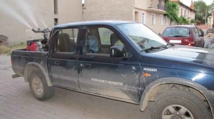 Hisarcık Belediyesinden İla&ccedil;lama &Ccedil;alışması